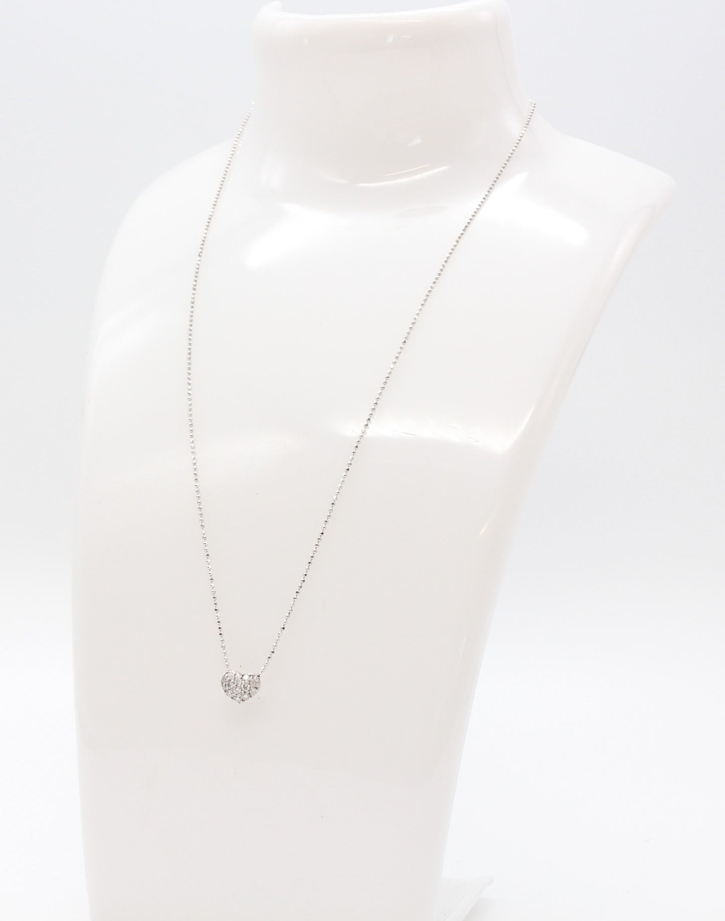 Ponte Vecchio / ポンテヴェキオ ハート ダイヤモンド K18WG ネックレス